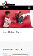 How mallofamerica.com looks like on a mobile device such as an iPhone.