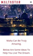 How maltastar.com looks like on a mobile device such as an iPhone.