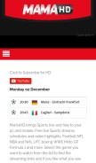 How mamahd.org looks like on a mobile device such as an iPhone.