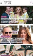 How mamaslatinas.com looks like on a mobile device such as an iPhone.