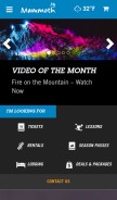 How mammothmountain.com looks like on a mobile device such as an iPhone.