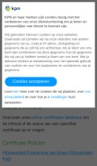 How managedpki.com looks like on a mobile device such as an iPhone.