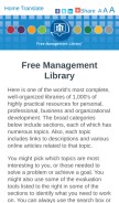 How managementhelp.org looks like on a mobile device such as an iPhone.
