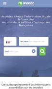 How manageo.fr looks like on a mobile device such as an iPhone.