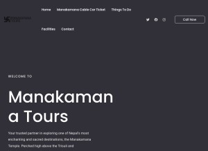 How manakamanatours.com looks like on a tablet such as an iPad.