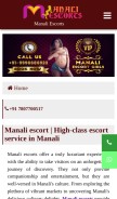 How manaliescort.in looks like on a mobile device such as an iPhone.