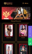 How manaliescortservice.in looks like on a mobile device such as an iPhone.