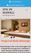 How manalispa.com looks like on a mobile device such as an iPhone.