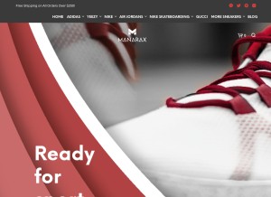 How manarax.com looks like on a tablet such as an iPad.