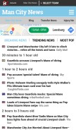 How mancitynews.com looks like on a mobile device such as an iPhone.
