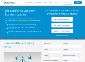 How manetch.com looks like on a tablet such as an iPad.