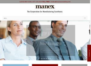 How manexconsulting.com looks like on a tablet such as an iPad.