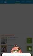 How mangahere.co looks like on a mobile device such as an iPhone.