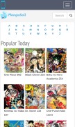How mangasail.co looks like on a mobile device such as an iPhone.