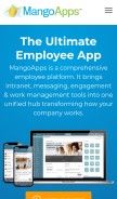 How mangoapps.com looks like on a mobile device such as an iPhone.