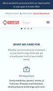 How manhattanmedicalarts.com looks like on a mobile device such as an iPhone.