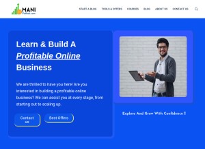 How manipathak.com looks like on a tablet such as an iPad.