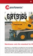 How manitowoccranes.com looks like on a mobile device such as an iPhone.