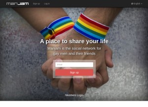 How manjam.com looks like on a tablet such as an iPad.