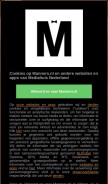 How manners.nl looks like on a mobile device such as an iPhone.