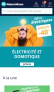 How manomano.fr looks like on a mobile device such as an iPhone.