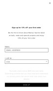 How mansurgavriel.com looks like on a mobile device such as an iPhone.