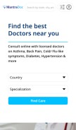 How mantradoc.com looks like on a mobile device such as an iPhone.
