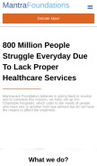 How mantrafoundations.org looks like on a mobile device such as an iPhone.