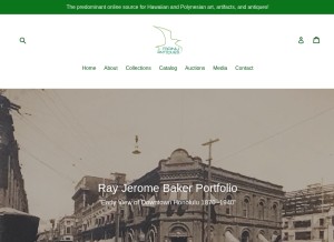 How manuantiques.com looks like on a tablet such as an iPad.