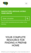 How manufacturedhomes.com looks like on a mobile device such as an iPhone.
