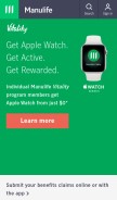 How manulife.ca looks like on a mobile device such as an iPhone.