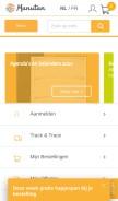 How manutan.be looks like on a mobile device such as an iPhone.