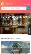 How manybooks.net looks like on a mobile device such as an iPhone.
