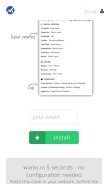 How manycontacts.com looks like on a mobile device such as an iPhone.