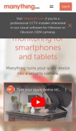 How manything.com looks like on a mobile device such as an iPhone.