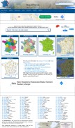 How map-france.com looks like on a mobile device such as an iPhone.
