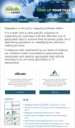 How mapgears.com looks like on a mobile device such as an iPhone.