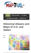 How mapofus.org looks like on a mobile device such as an iPhone.