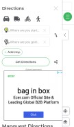 How mapquest-directions.io looks like on a mobile device such as an iPhone.