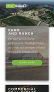 How mapright.com looks like on a mobile device such as an iPhone.