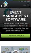 How mapyourshow.com looks like on a mobile device such as an iPhone.