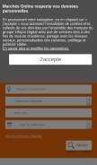How marchesonline.com looks like on a mobile device such as an iPhone.