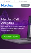 How marchex.com looks like on a mobile device such as an iPhone.