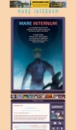 How marecomic.com looks like on a mobile device such as an iPhone.