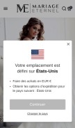 How mariage-eternel.com looks like on a mobile device such as an iPhone.