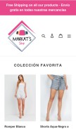 How markatsshop.com looks like on a mobile device such as an iPhone.