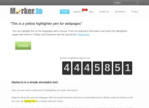 How marker.to looks like on a tablet such as an iPad.