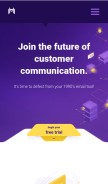 How markethero.io looks like on a mobile device such as an iPhone.