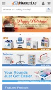 How marketlab.com looks like on a mobile device such as an iPhone.