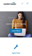 How marketleader.com looks like on a mobile device such as an iPhone.